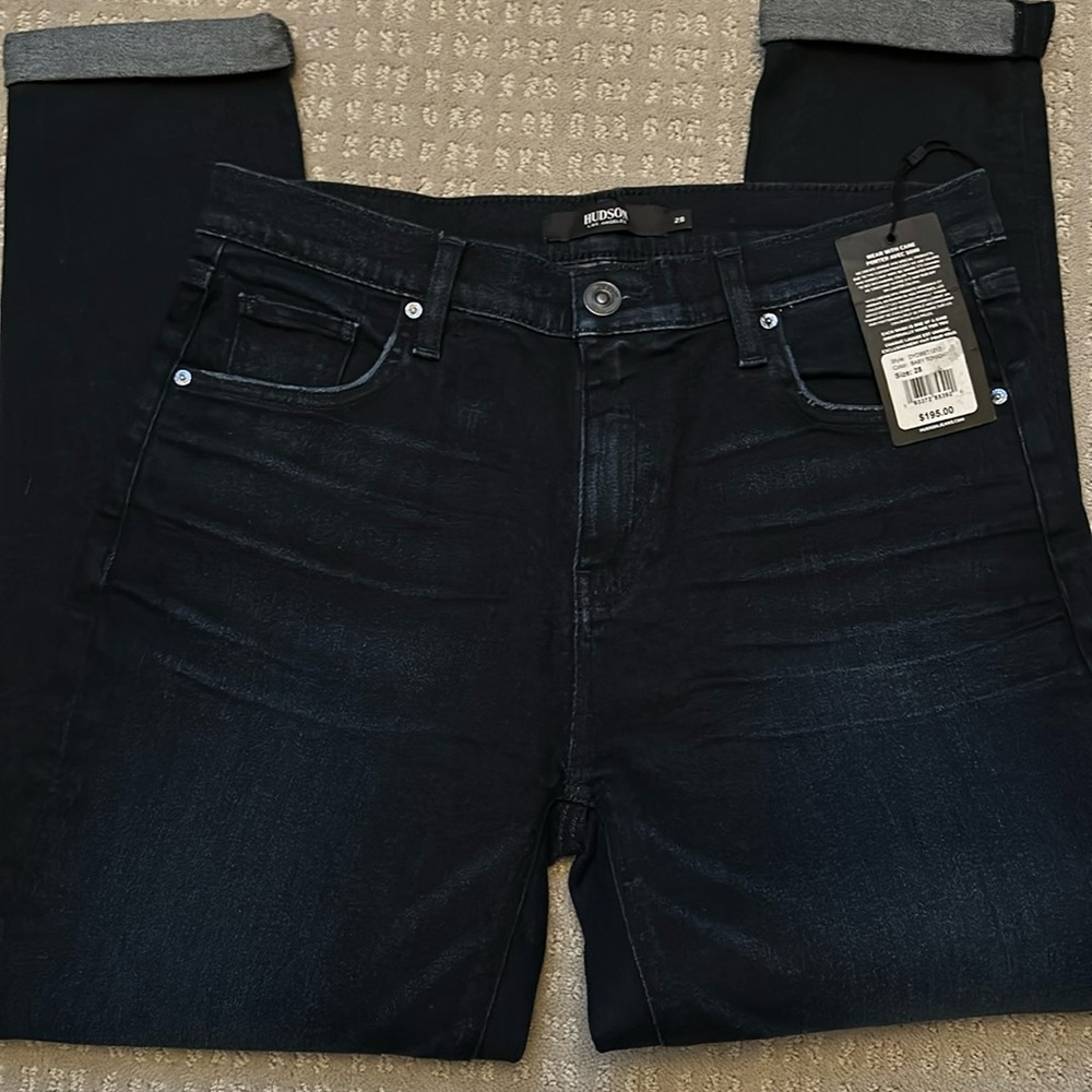 NWT Hudson Lana boyfriend jeans in baby tonight color size 28